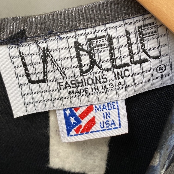 La Belle Vintage Blue Silver Floral Sleeveless Maxi Dress Juniors Size S - Picture 5 of 12